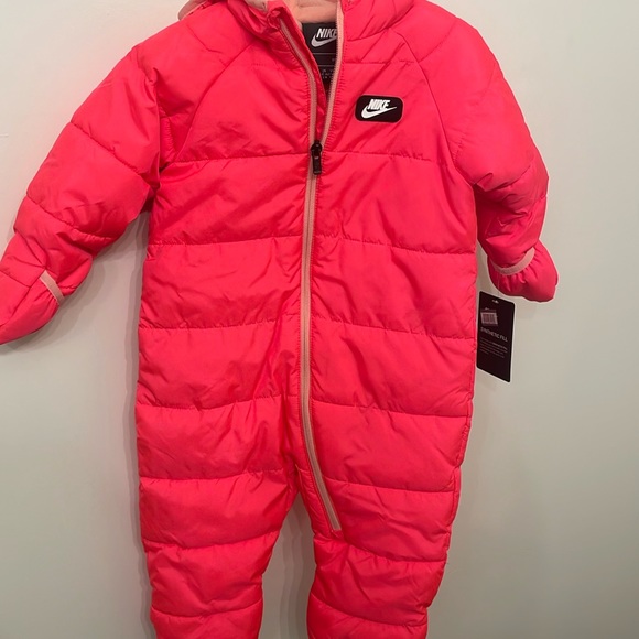 Baby Girl Nike Cire Snowsuit with Foldover Footies - Picture 1 of 5